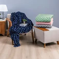 Manta Poá Flannel – Macia, Quentinha ,Confortável e Leve Gramatura 220g/m² Solteiro Padrão e Queen