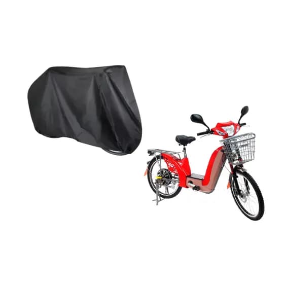 Capa De Couro P/ Cobrir Bicicleta Elétrica Em Couro Impermeavel