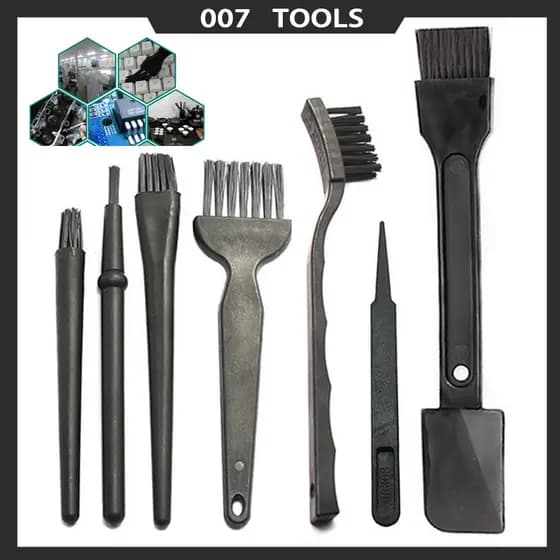 Kit 7 Esd Escova De Limpeza Antiestática Ferramenta De Limpeza De Poeira De Computador