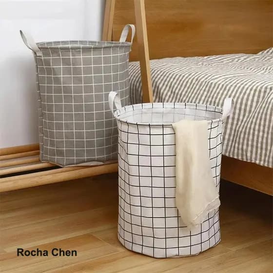 Cesto Organizador Multiuso Dobrável–Impermeável, Compacto, e Resistente – Ideal para Roupa Suja, Brinquedos e Mais | 30L