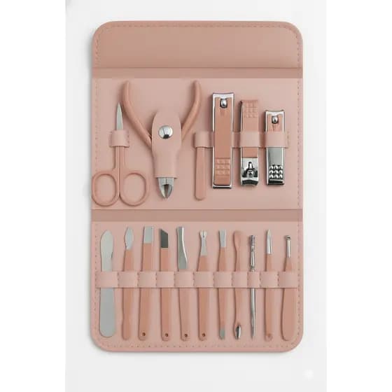 kit estojo de cuidados pessoais premium 1 unidade marrom