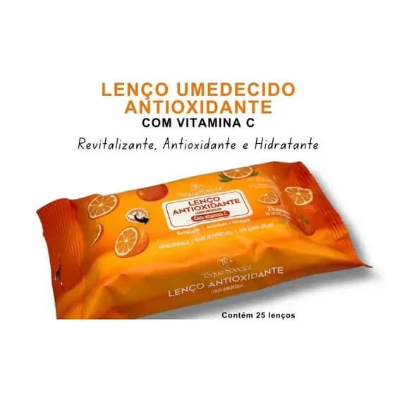 Lenço umedecido antioxidante 1 unidade