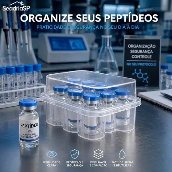 Estojo De Peptídeo Porta-Frasco De Para Firdge , E Organizador De Insulina Geladeira , Caixa Transparente F