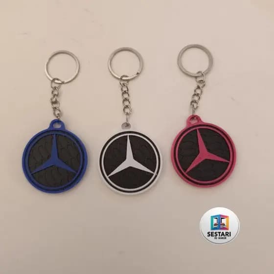 Chaveiro Mercedes-Benz Luxo 🚗 Cores Variadas – PLA Resistente