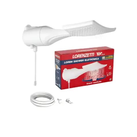 Chuveiro Lorenzetti Loren Shower Ultra Eletrônico Branco 7500w 220v