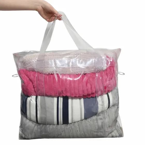 Bolsa Jumbo Transparente Reforçada Grande PVC Presídio Organização