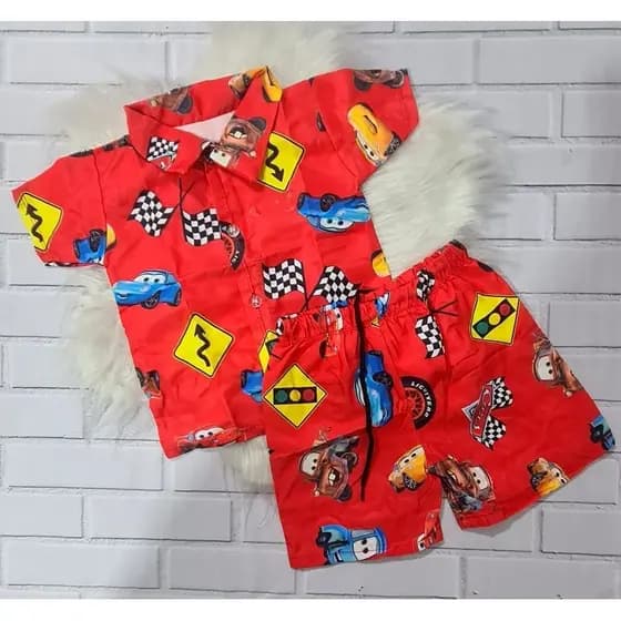 Conjunto Mauricinho Carros Carrinhos Infantil Menino Temático