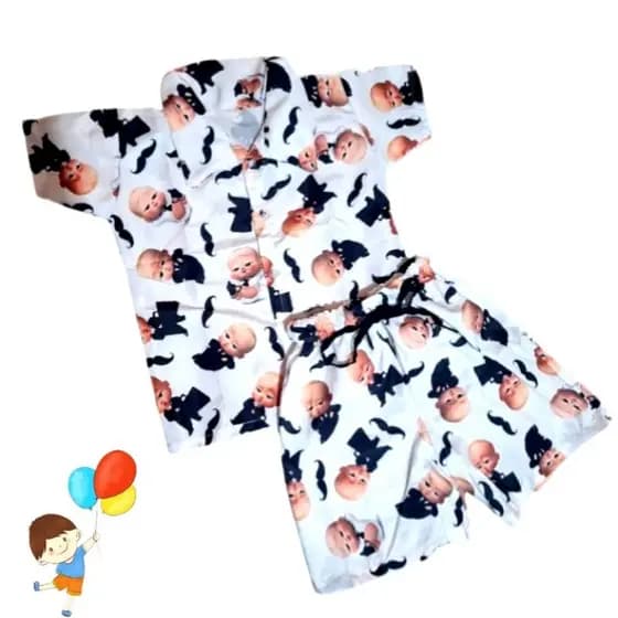 Conjunto Mauricinho Chefinho Menino Temático Personagem