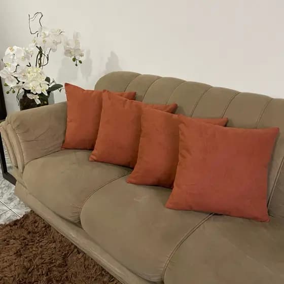 Kit 4 Capas de Almofada Deluxe Boucle Premium 45x45 Para Sala Quarto Extra Macio