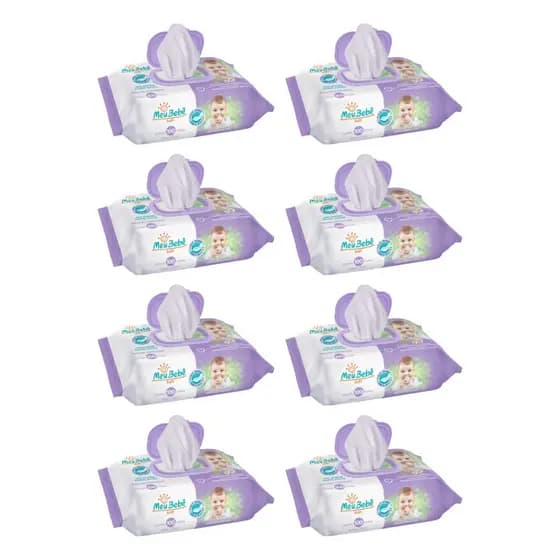 Toalha Umedecida Meu Bebê Soft 800 Folhas (8undX100fls)