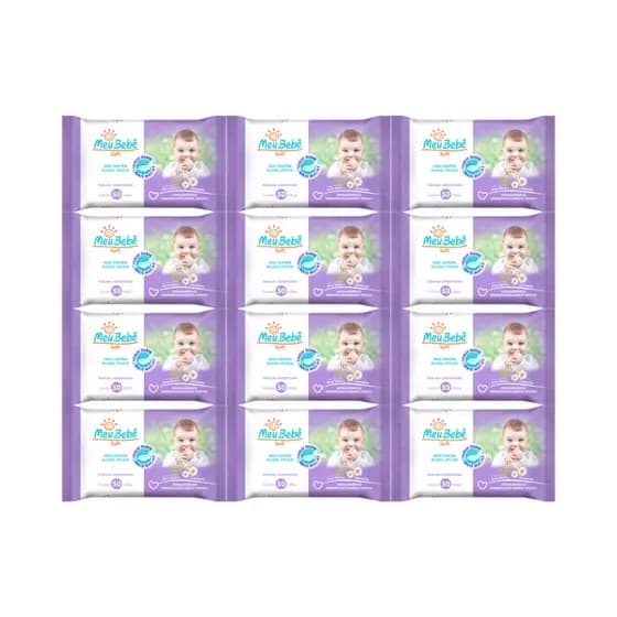 Toalha Umedecida Meu Bebê Soft 600 Folhas (12undX50fls)
