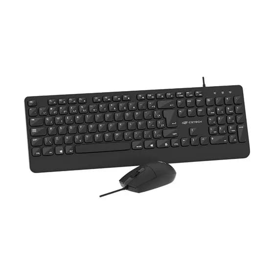 Teclado E Mouse C3tech C/fio Usb Preto - Kt-150bk