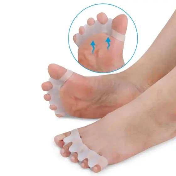 Separador Ortopédico De Dedos Silicone Gel Terapêutico para Alívio de Joanete