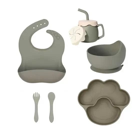 Kit de Alimentação 6pçs Formato Pata de Gato - SC513 silicone