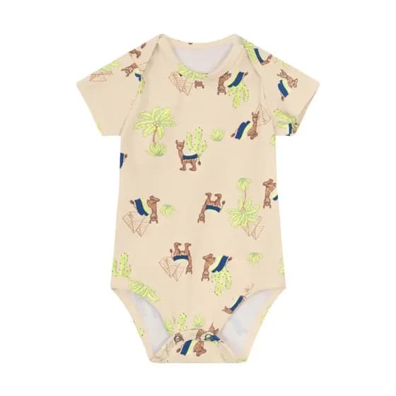 Body bebe Cotton Masculino Estampa Deserto Brandili