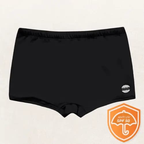 Sunga infantil de praia piscina menino modelo Boxer com Forro com proteção solar UV Cotton Poliéster