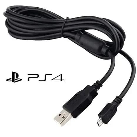 Cabo Carregador Controle Ps4 Com Filtro V8 Para Usb 2m Carregamento Rápido