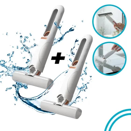 KIT 2 Rodo Mini Mop Rodinho Limpa e Seca Pia Mesa Esfregão Limpeza Absorve E Espreme