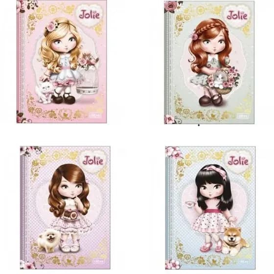 Caderno colegial brochura Jolie - Tilibra