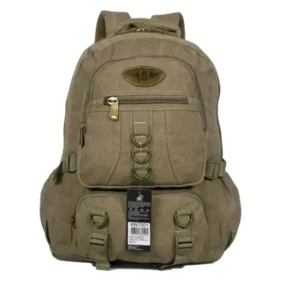 Mochila De Lona grande Reforçada kvn 60litros com expansão
