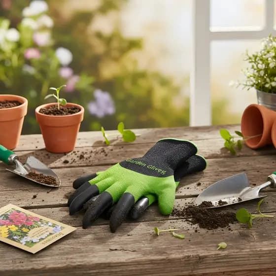 Luva De Jardinagem Com Garras Para Cavar E Plantar Jardim