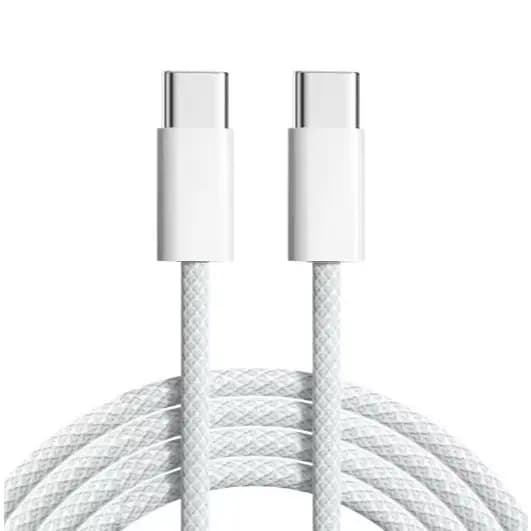 Cabo Carregador Turbo Tipo C Dois Lados Para Cabo De Carga Rápida Cabo Iphone 15 e 16 outros Tipo C