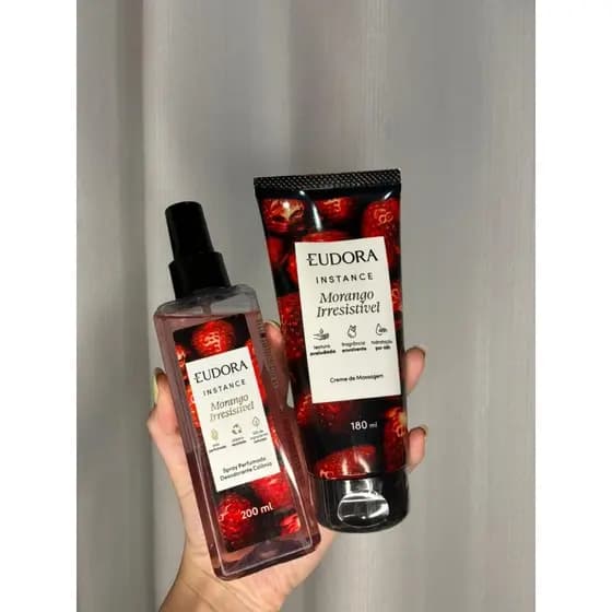 Spray Perfumado Desodorante Colônia Instance Morango Irresistível 200Ml EUDORA