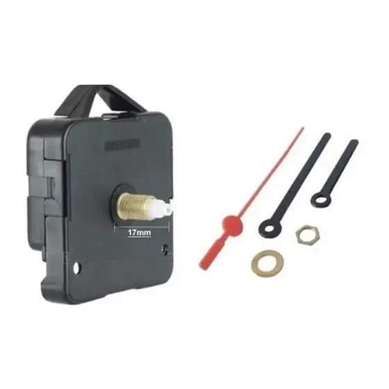 Maquina Relógio Parede Eixo Medio 17mm Silencioso Movimento continuo Maquina da boa Top demais da Boa B2