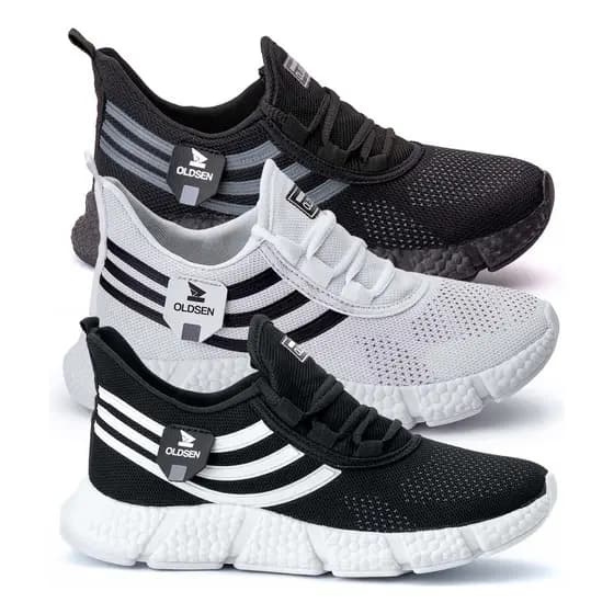 Kit 3 Tênis Masculino Casual Esportivo Corrida Caminhada Confortável Dia A Dia Em Promoção