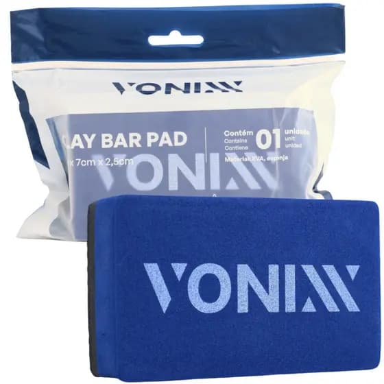 Taco Clay Bar Vonixx Pad Descontaminante Limpeza Automotiva