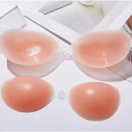 Sutiã Silicone Invisivel Sem Alça Levanta Peito PUSH UP Silicone