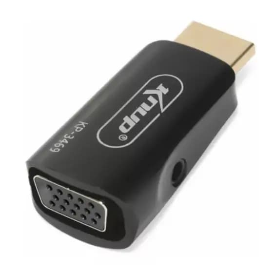 Adaptador HDMI para VGA com Conversor de Áudio