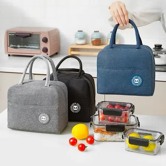Lancheira Bolsa Marmiteira Térmica Reutilizável Trabalho Feminina Academia Prova de Vazamentos