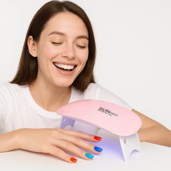 Mini Sun Mini Cabine de Unha Estufa Forninho LED UV para Alongamento de Unhas Gel Acrigel