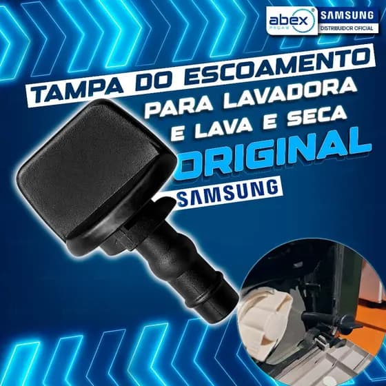 Tampa De Escoamento De Água Filtro Fiapos Para Lavadora E Lava E Seca Samsung DC61-10673C Original
