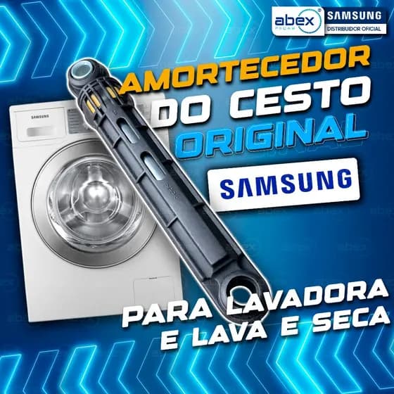 Amortecedor Do Cesto Lava E Seca Samsung 8 10 11 Kg WD103U WD106U WD11M WD8854 DC66-00421B Original
