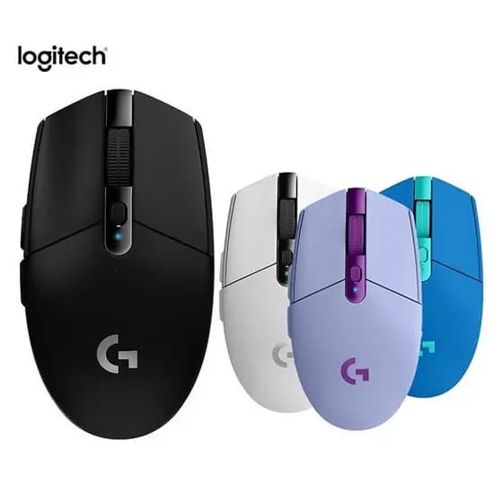 Mouse sem fio de três botões G304 2.4 GHz 12.000 DPI 400 IPS com bateria AA sem Driver para computador Universal