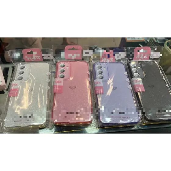 Capa Com Glitter Brilhante Resistente Anti-Impacto Para SAMSUNG S20FE S21FE S23FFE S24 S25 S25U S25EDGE S25FE