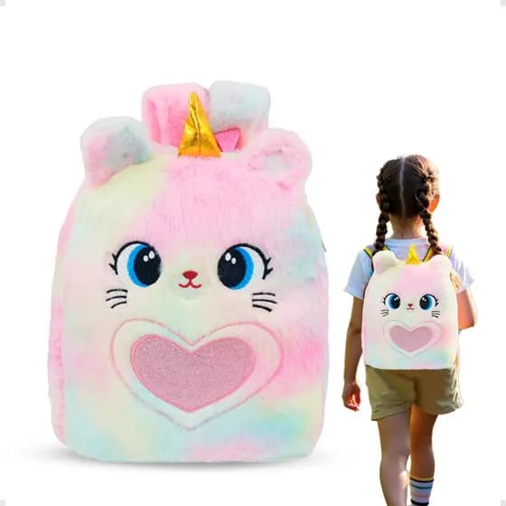 Babyland Mochila Escolar De Pelúcia Infantil Presente De Férias Para Meninas