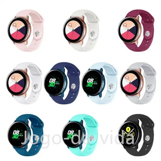 Pulseira Universal Silicone 18 mm Sport para Smartwatch e Relógio Inteligente Digital Analógico de Com Engate Rápido DK store