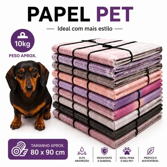 Papel Jornal Grande Para Pet 10 Kg 80x90 cm
