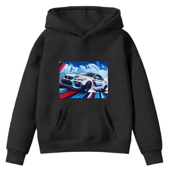 Moletom Infantil Blusa Canguru Carro M2 Corrida Desenho Animado Infância Tv Diversão Lazer - Envio Rápido Full Seguro