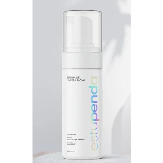 Espuma de Limpeza Facial Estupenda – Extrato de Algas Marinhas e Pantenol 150ml