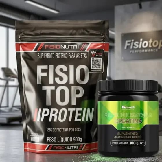 KIT WHEY PROTEIN + CREATINA 100% PURA GR0WTH SUPPLEMENTS