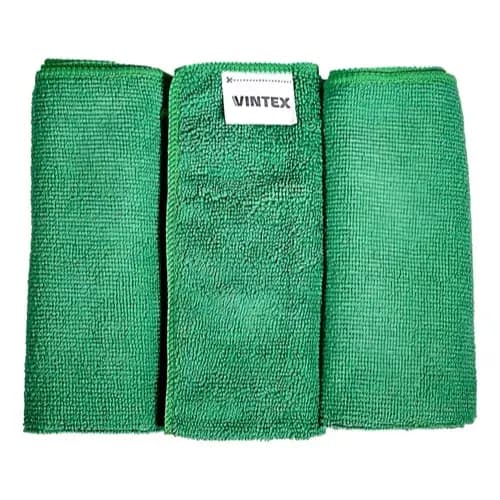 JOGO COM 3 PANOS DE LIMPEZA DE MICROFIBRA MULTIUSO (FLANELA) 40X35cm 220GSM VINTEX