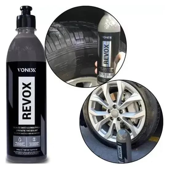 REVOX 500ml VONIXX - Pretinho Selante para Pneus com Acabamento Fosco Acetinado Hidrorepelente