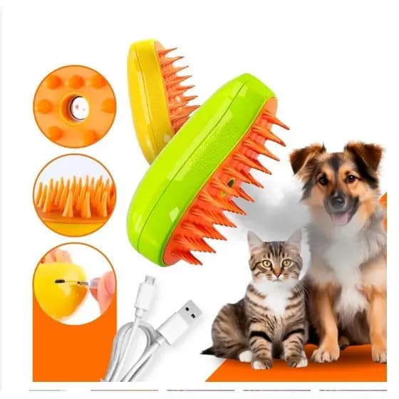 Escovas A Vapor 3 Em 1 Para Cães E Gatos De Estimação Remoção De Pêlos (9154)