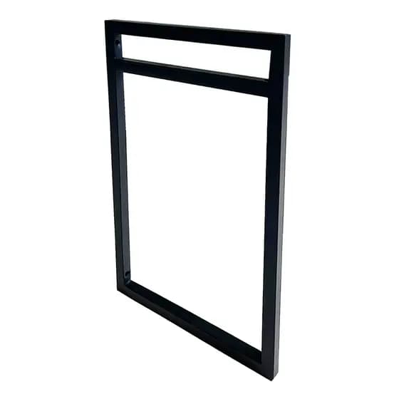 Suporte Estilo Industrial Duplo Prateleira 20cm Preto