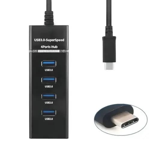 Hub USB-C com 4 Portas USB 3.0 XC-HUB-10