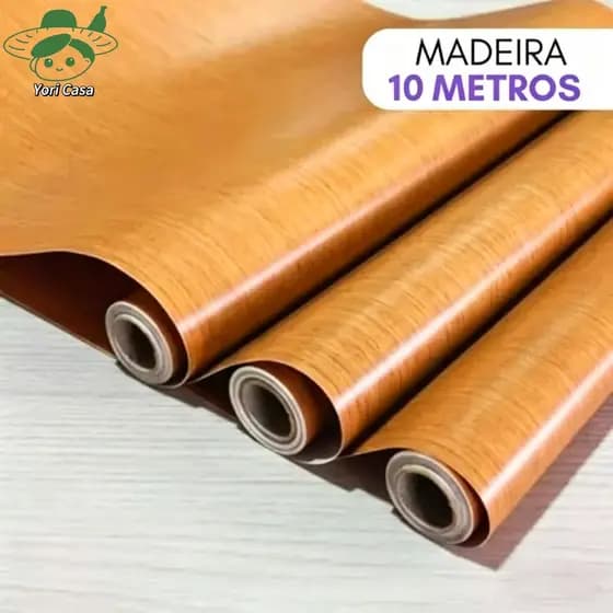 Papel De Parede Adesivo De Grão De Madeira 5/10/15/20 Metros x 45CM Autoadesivo